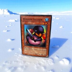 1996 Yu-Gi-Oh! Penguin Soldier Holographic Card SDJ-022